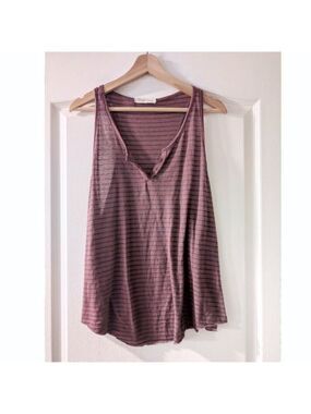 Gilded Intent | Women’s Striped Linen-Blend Tank Top – Made in Canada